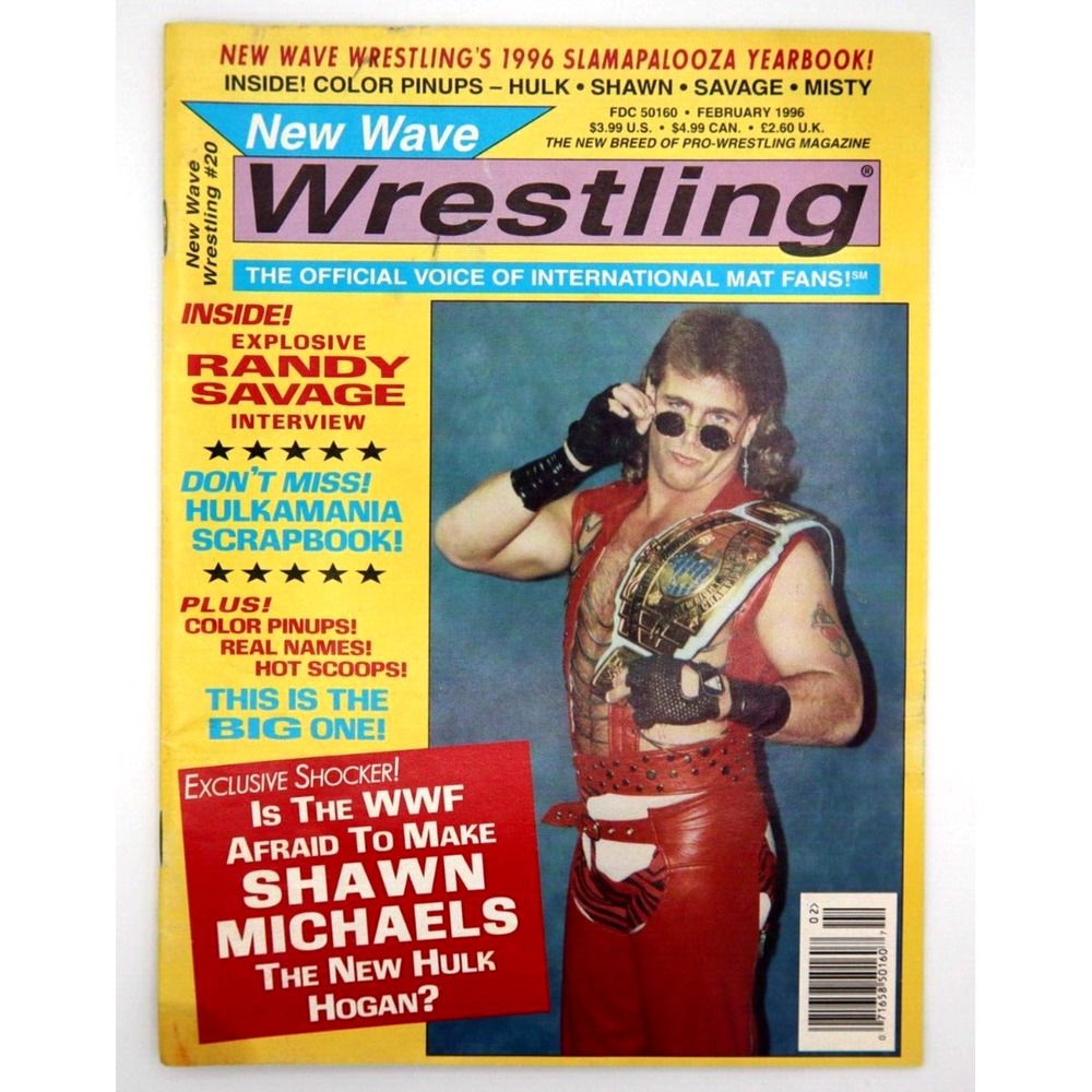 NEW WAVE WRESTLING FEB 1996 - SHAWN MICHAELS / RANDY SAVAGE / HULK HOGAN